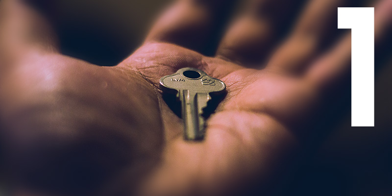 Thing 1 - hand holding a key