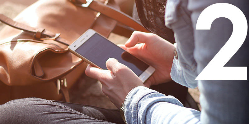 Thing 2 - person holding a mobile phone