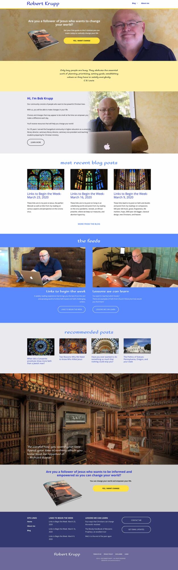 RobertKrupp.com homepage